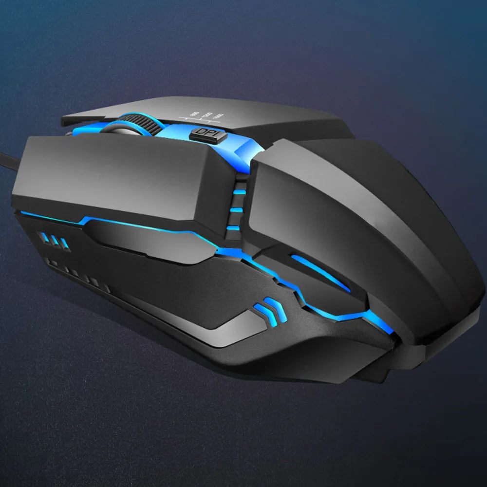K3 USB проводной 7 цветов светильник ing 1600 dpi Регулируемая игровая мышь Мыши для ПК компьютер дышащий светильник мини мышь