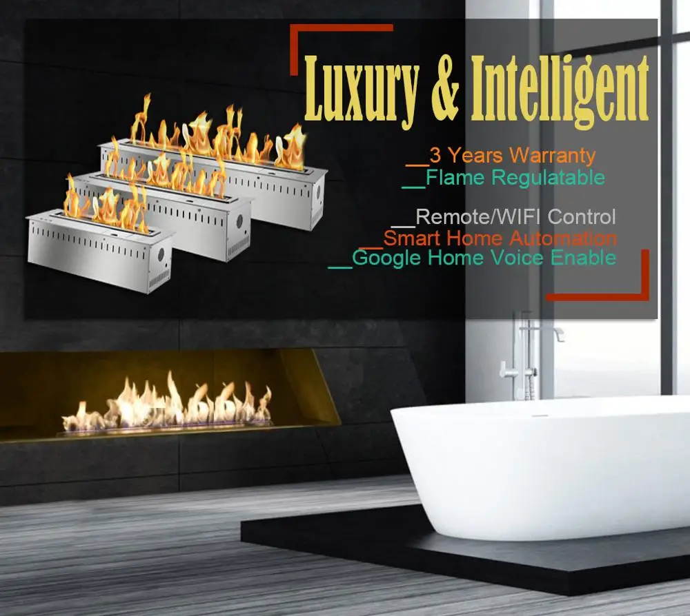 

hot sale 30 inch bio ethanol fuel burner insert with remote control