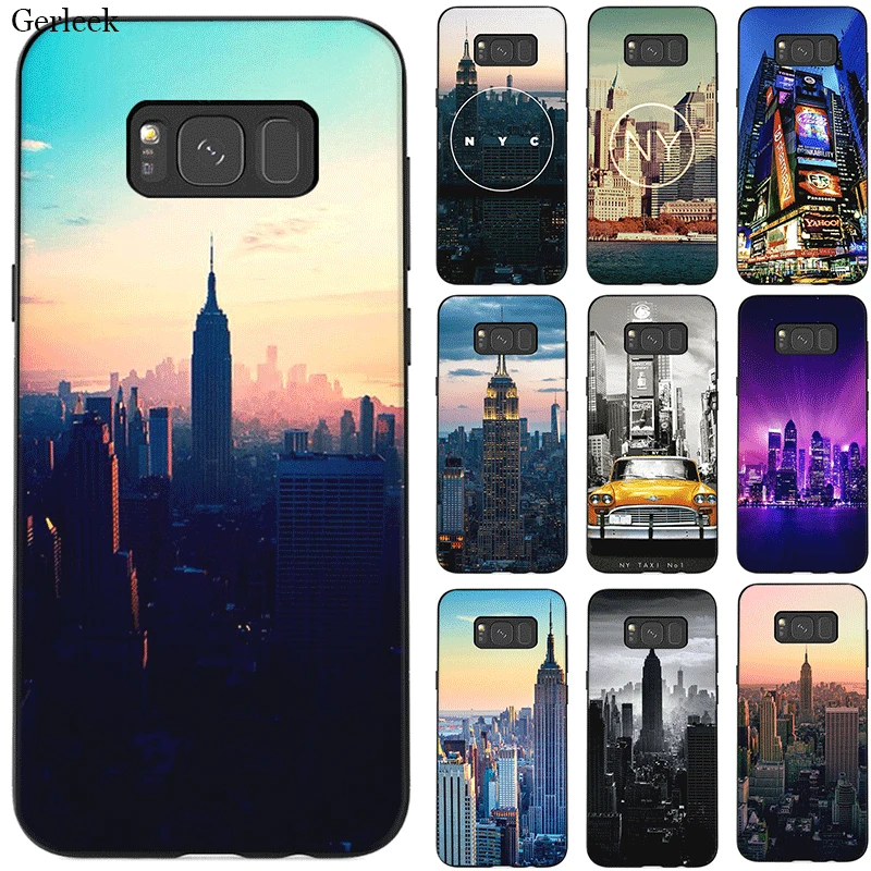 

Mobile Phone Case Silicone For Samsung A70 A60 A50 A40 A30 A20 A10 A9 A8 A7 A6 A5 A3 J6 Cover New York City Casing