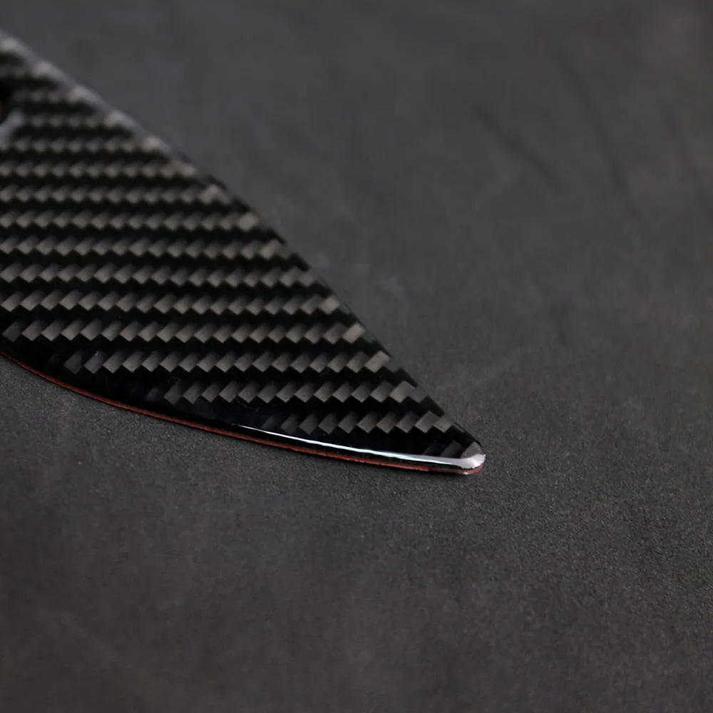 

2pcs Car Decorative Stickers For Ford Mustang 2015-2019 Black High Quality Carbon Fiber Car Interior Decoration Car Sticker