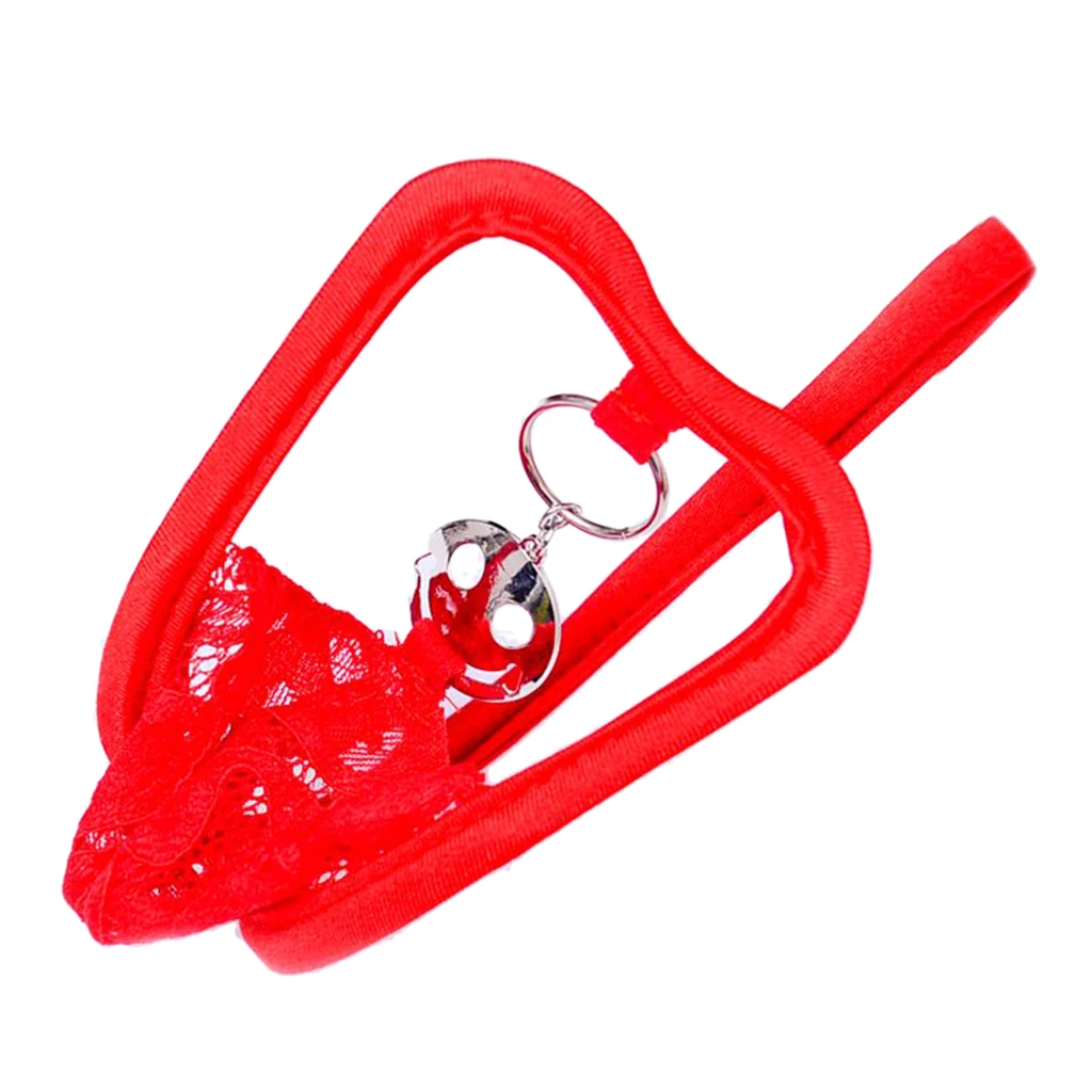 Men Male Guys T-back Open Smiling Face G-string Bikini C-String Thong Underwear Sexy Underpants