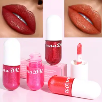 

Mermaid Ji Shiny Diamond Lipstick Pearly Moisturizing Crystal Jelly Dumpling Lip Gloss Lasting And Waterproof cosmetics TSLM1