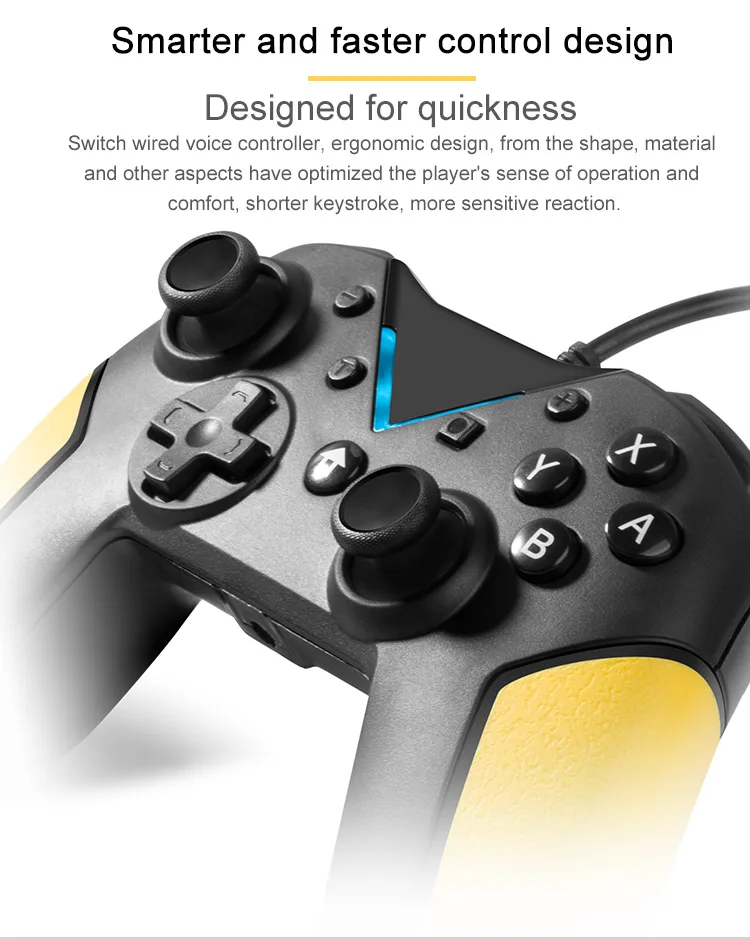 Новый геймпад NS для переключателя Pro контроллер игровая консоль Nintendo PC пара с 3,5 выходом для наушников Поддержка голосового проводной