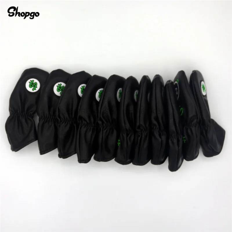SHOPGO наличные деньги USD утюги для гольфа чехлы с доллар помечены мягкой из искусственной кожи и железа полный комплект головные уборы для гольфа талисман новинка подарок