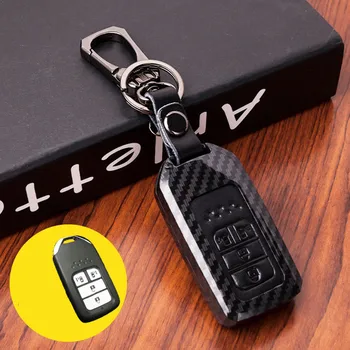 

Car key case for honda civic 4d 2019 crv fit2015 odyssey forza 300 125 ccord 2018 2007 2003 hrv jazz cover auto holder shell