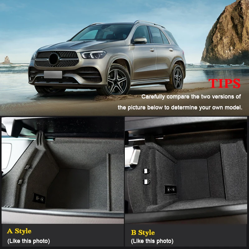 Автомобильный ящик для хранения в подлокотнике автомобиля Mercedes Benz GLE GLS W167 2015