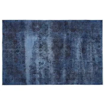 

Handmade Blue Vintage Overdyed Turkish Area Rug 171x264 Cm-5'7''X8'8''