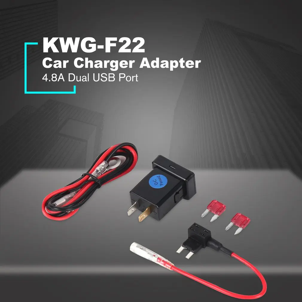 4.8A автомобильное зарядное устройство двойной USB порт светодиодный дисплей Вольт для телефона планшета навигатор Быстрая Зарядка адаптер для автомобиля Toyota