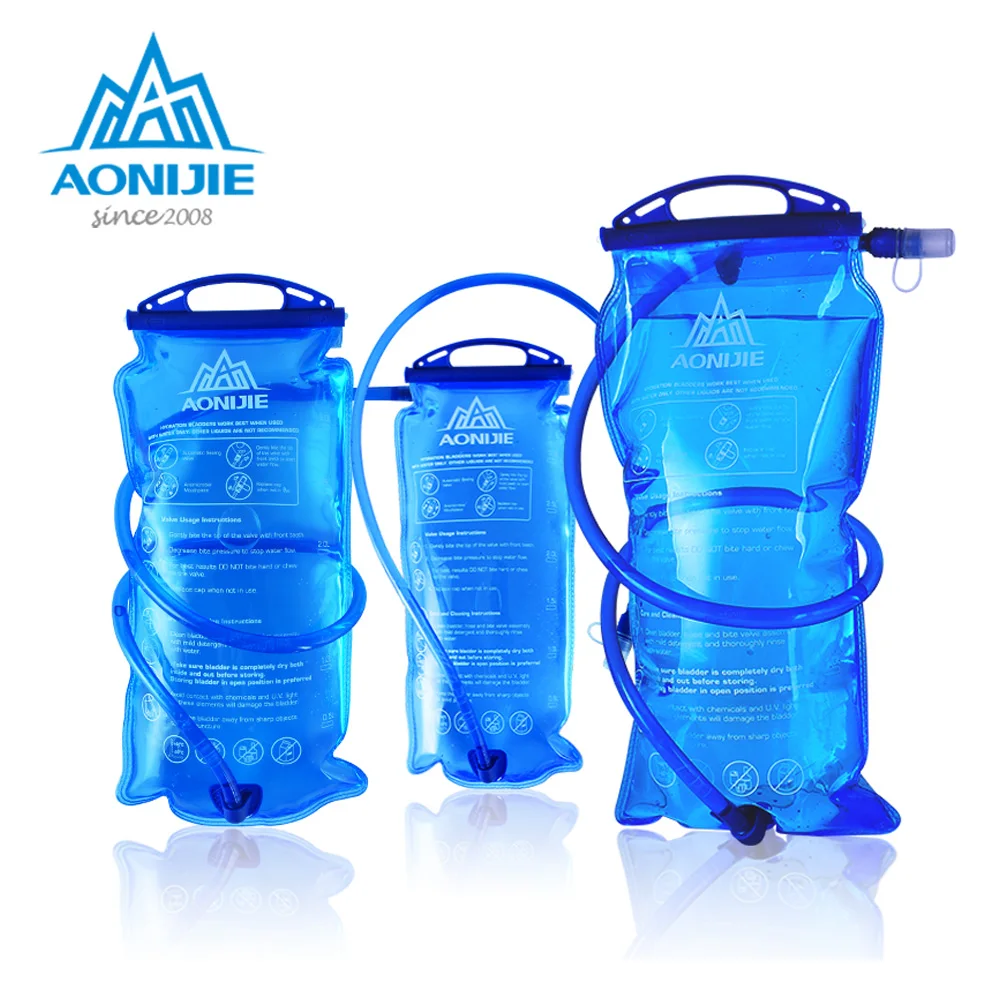 AONIJIE водный Пузырь гидратация пакет сумка для хранения BPA бесплатно 1L 1.5L 2L 3L резервуар для воды бег гидратации воды рюкзак SD12