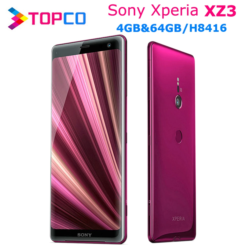 Sony Xperia XZ3 H8416 New Android phone 4G LTE Octa core 4G RAM 64GB ROM 19MP&13MP NFC Fingerprint|Cellphones| - AliExpress