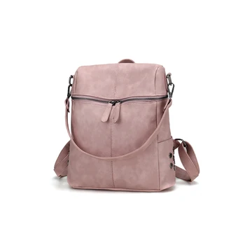 

Women's Backpack Fashion backpack travel Sac a Dos Vintage Multi-purpose PU leather Shoulder Bag School Backpack for women