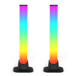 Barres lumineuses intelligentes à LED, rétro éclairage d'ambiance, Bluetooth, contrôle par application, capteur de luminosité, rythme, synchronisation de la musique, Kit de travail 