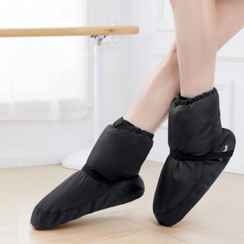 Botines calentamiento Ballet, botas de baile de invierno, suelas suaves, zapatos de Ballet de entrenamiento, botas calentamiento para interiores y exteriores para bailarinas de estudio| | - AliExpress