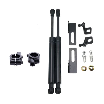

2 Pair Accessories: 1 Pair Motorcycle HandleBar Mirror Mount Adaptor Holder Clamp & 1 Pair Car Front Hood Support Rod
