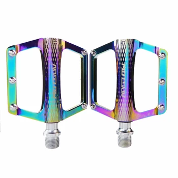 

Motsuv Bicycle Pedals Ultralight Aluminum Alloy Colorful Hollow Anti-Skid Ud Bearing Mtb Bike Accessories Mtb Foot Peilin Pedals