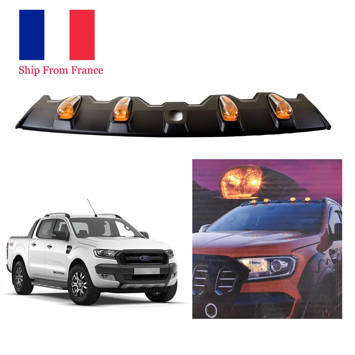 high quality sale Led Lights Cap Front Roof Cover for Ford