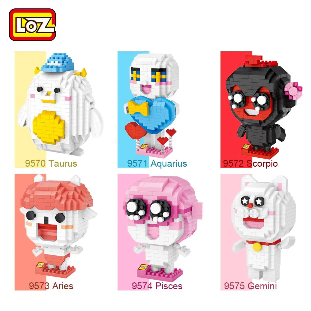 LOZ Mini Diamond Blocks Cancer Cute China Panda Animal Cartoon Characters Building set Toys for Children birthday gift | Игрушки и хобби