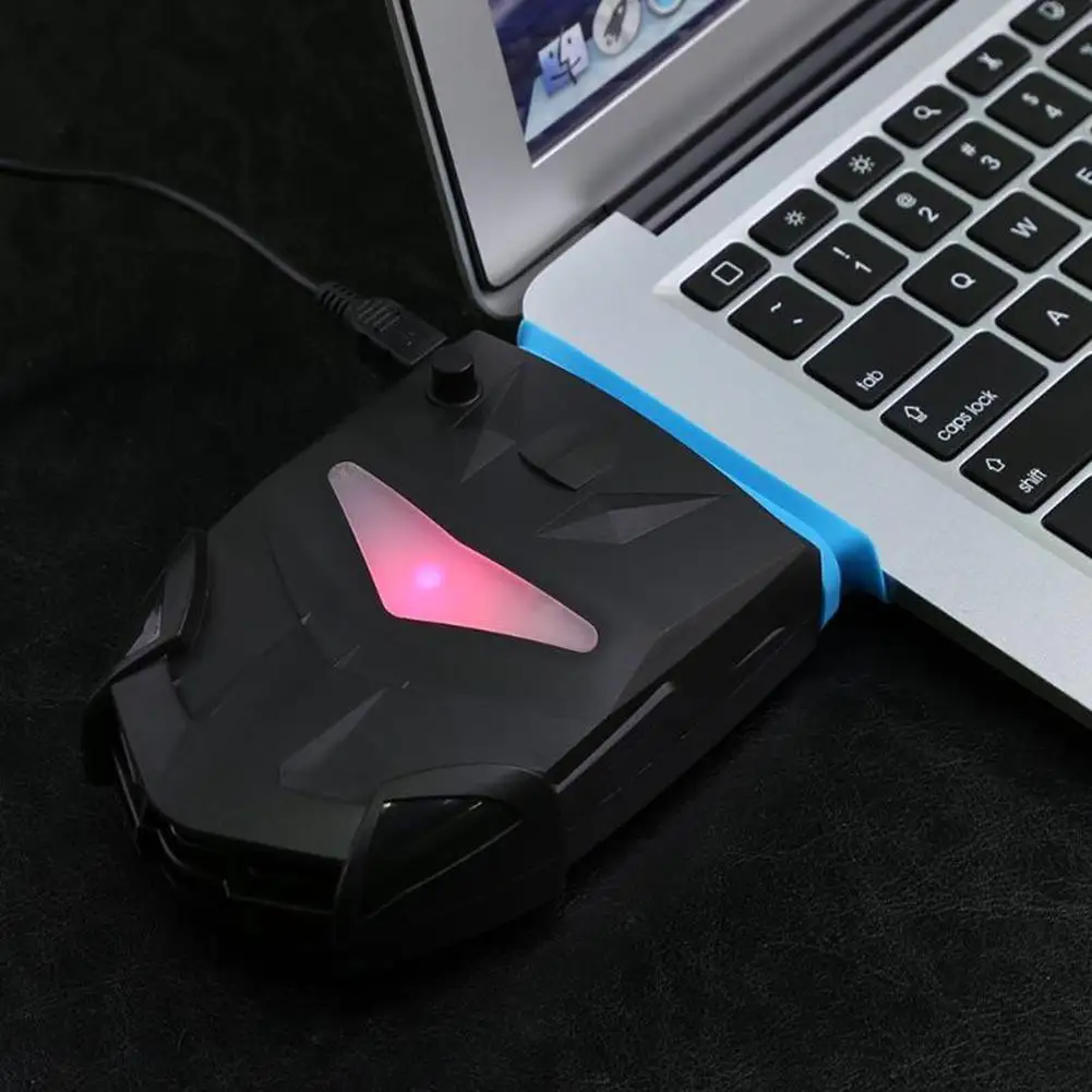 Laptop Cooling Pads 17inch Gaming Cooler Six Fan Led Screen Two USB Port 2600RPM Laptop Cooling Pad Notebook Stand for Laptop