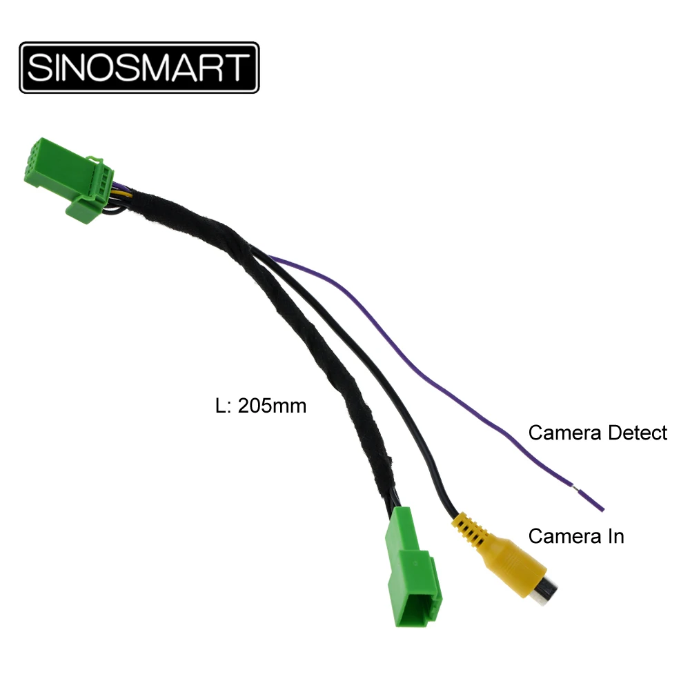 SINOSMART C5D 5-контактный Реверсивный кабель для подключения камеры для Suzuki S-Cross- монитор oem-изготовителя без повреждения электропроводка автомобиля