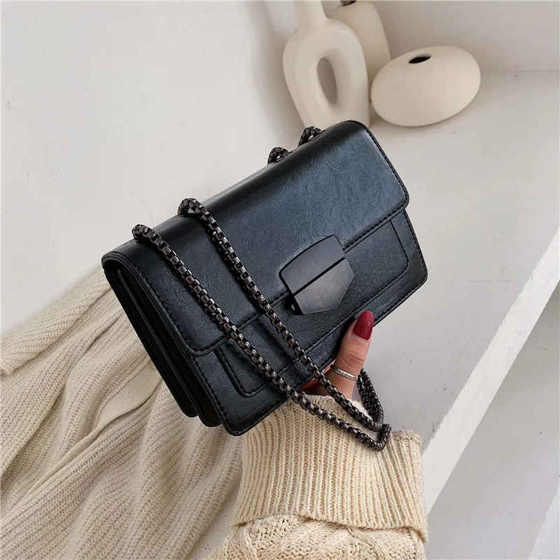 

CHIC Bag Retro Square Sling Bag 2019 Autumn And Winter Versitile Fashion Chain Crossbody Bag Bags