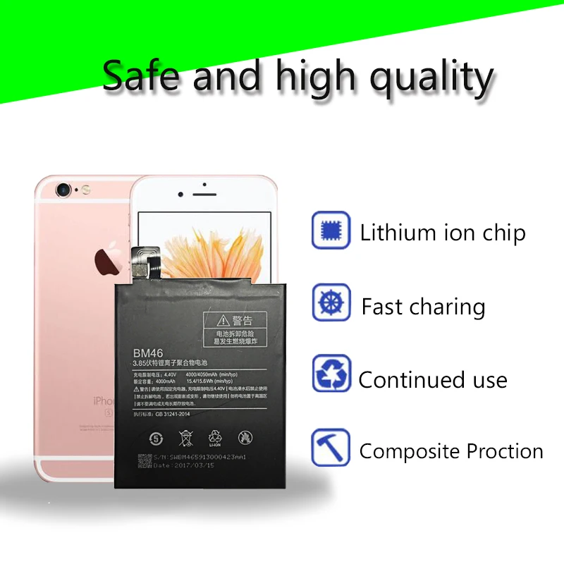 Ykaiserin для Xiao mi BM46 аккумулятор настоящий 4000 мАч для Xiao mi Red mi Note 3/Note 3 Pro запасная батарея для телефона