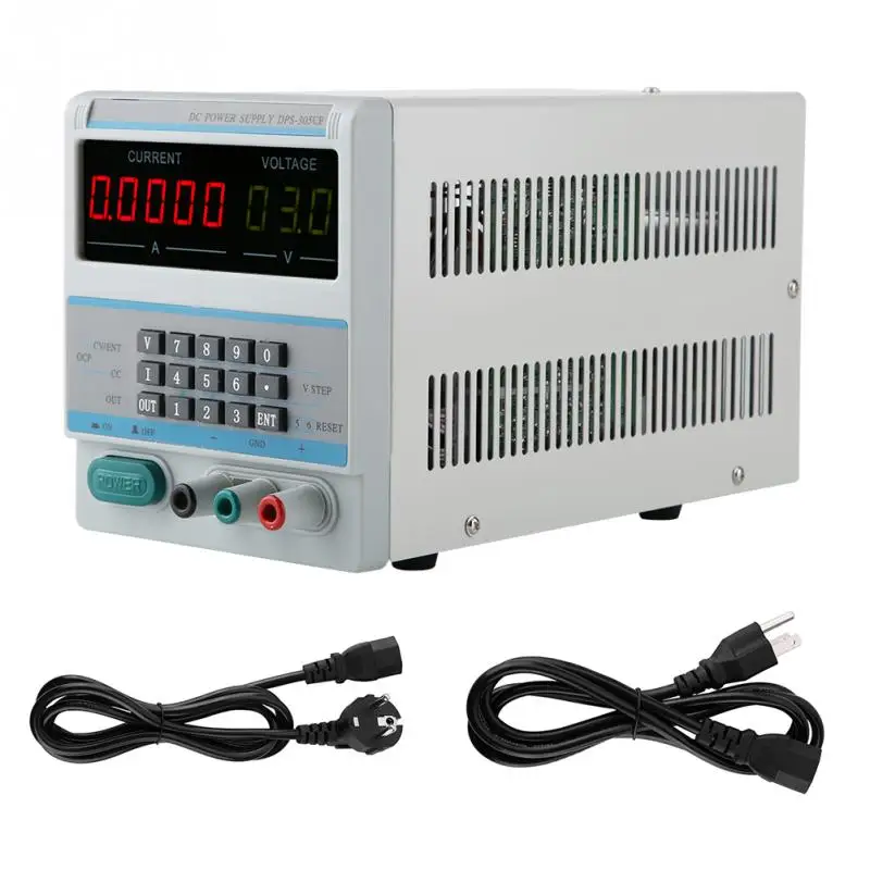 ЕС 110V DPS-305CF цифровой источник стабилизированного Напряжение регулируется Питание 30V 5A