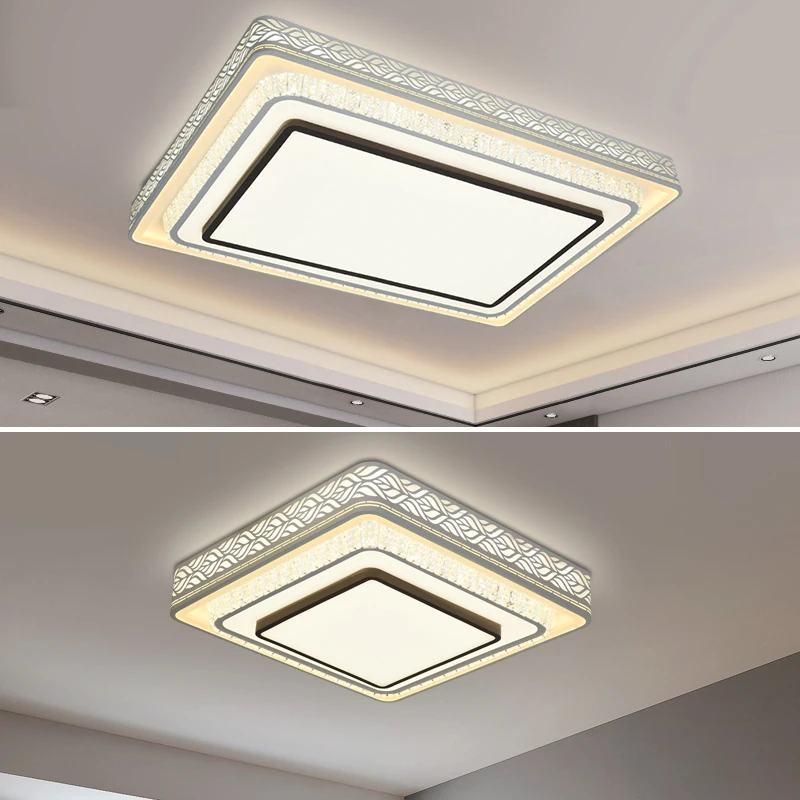 Потолочная люстра с диммесветодиодный светодиодная комнатная Хрустальная