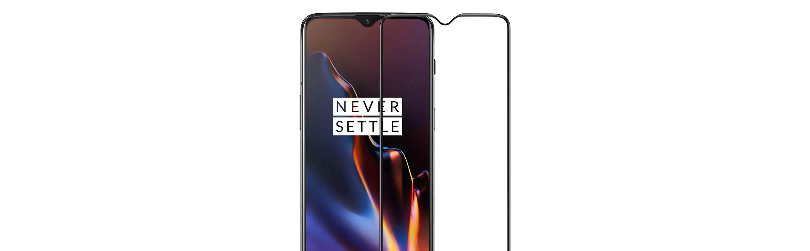 OnePlus 6T 3D протектор экрана из закаленного стекла и бампер чехол из черного дерева Karbon нейлон(черный