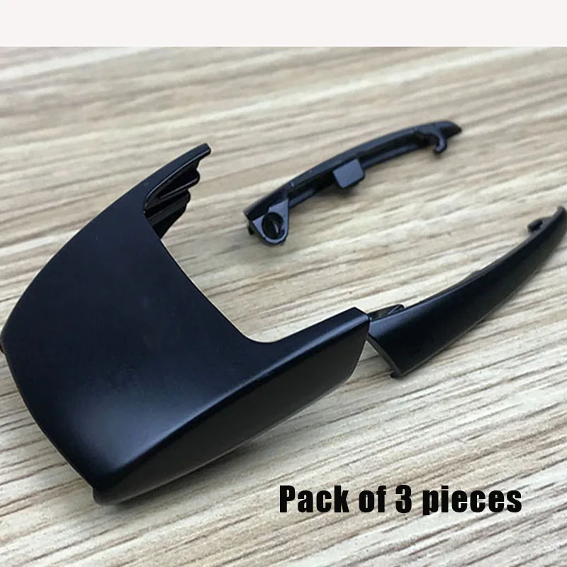 matt black 3 pc Автомобильный Дистанционный ключ, нижняя крышка, замена для BENZ,, класс, GLE, ключ, оболочка, замена, не царапается, Металлический Алюминиевый Чехол - Название цвета: matt black 3 pc