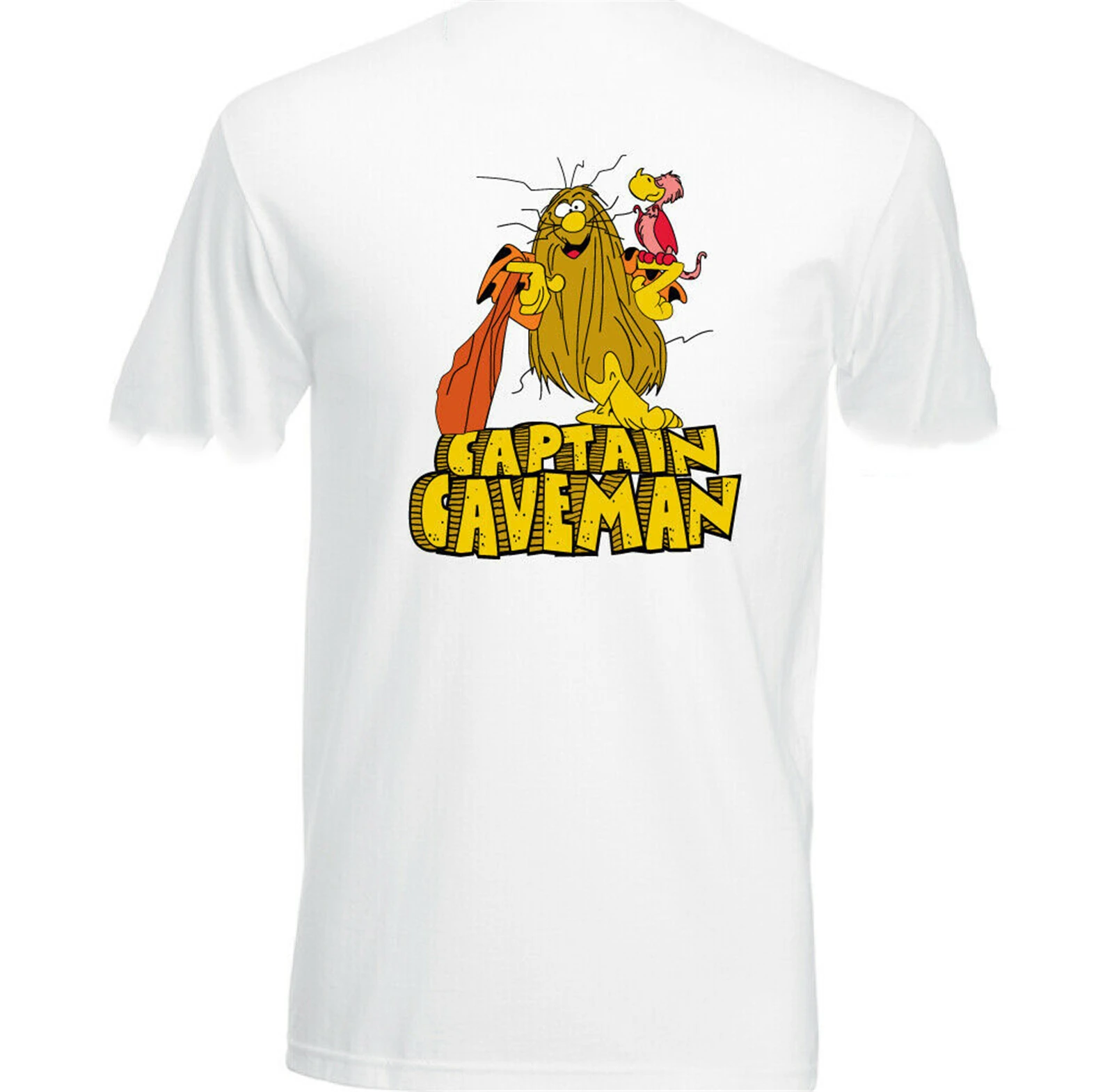 Футболка Captain Caveman мужские ретро анимированные футболки 80 с ТВ-шоу графическая