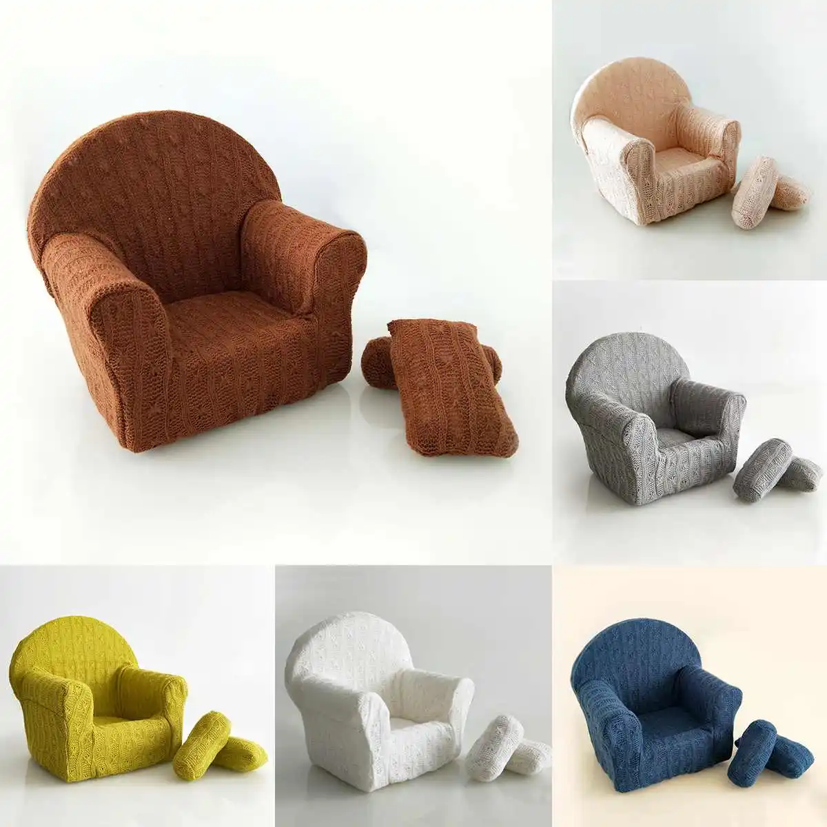 

Hot Baby Studio Photo Shot Background Newborn Photography Props Baby Posing Sofa Pillows Basket Props Studio Photography Accesso