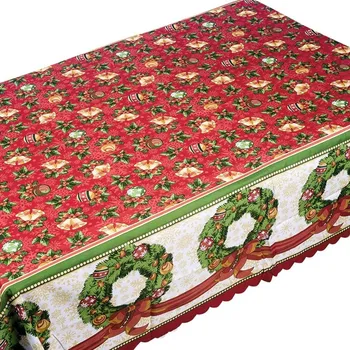 

Print Tablecloth,Christmas Fabric Table Cover Kitchen Dining Room Party Decoration,for Events Outdoor Party
