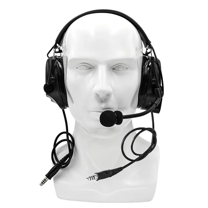 TAC-SKY Tactical Hunting Communication Equipment Dual Communication Headset COMTAC I Silicone Earmuff Shooting Headset