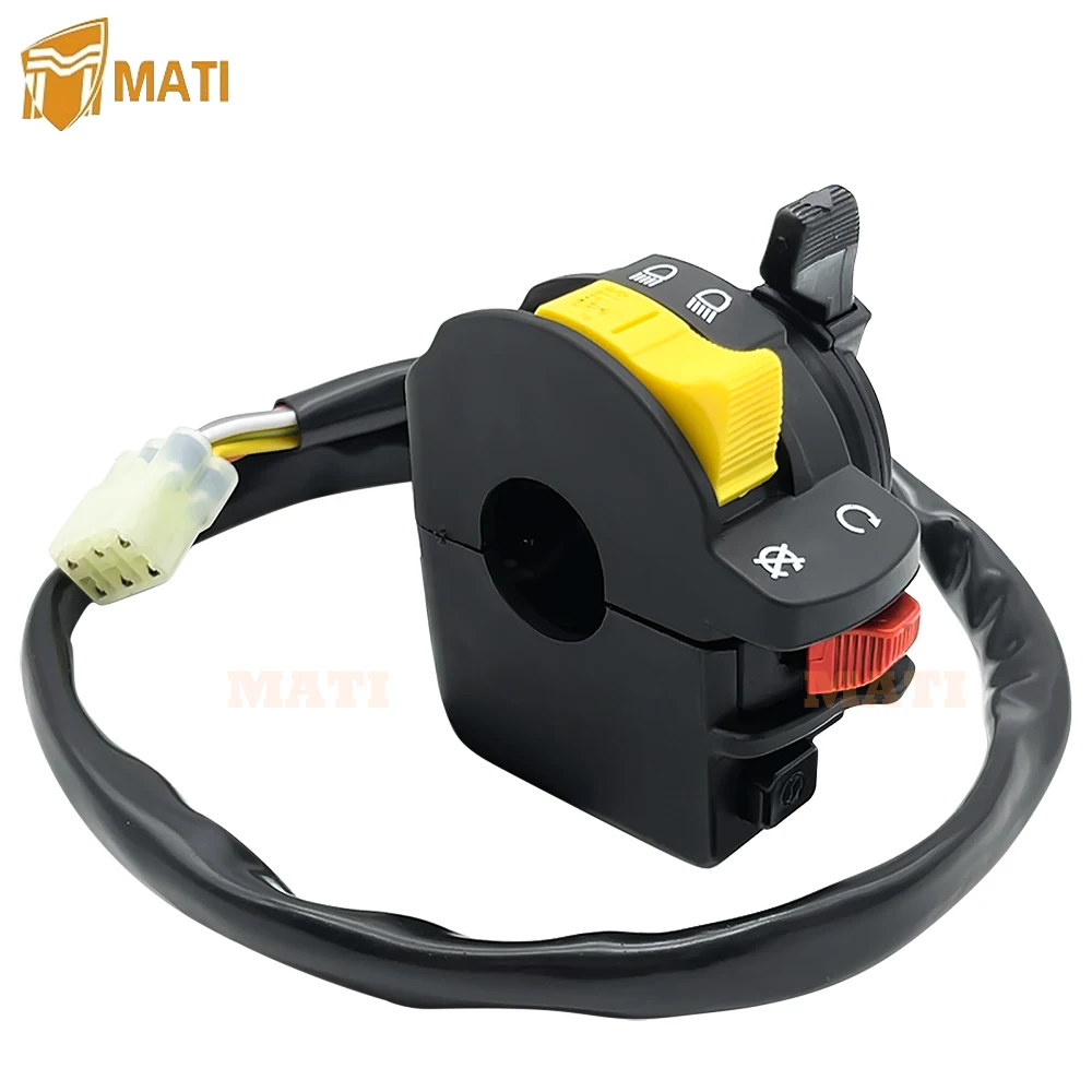 Kingquad 500 Left Handlebar Start Stop Headlight Switch Handlebar Mount ...