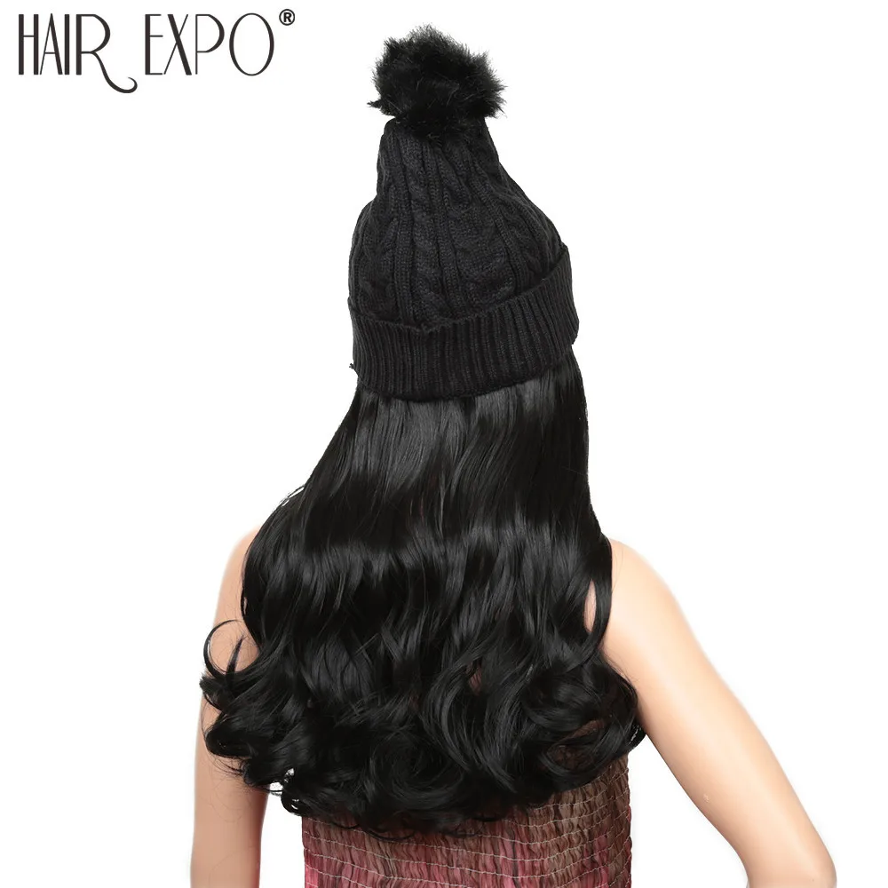 Новые длинные тела парик с эластичным вязать шляпы парики термостойкие синтетические натуральные поддельные волосы парики для женщин волос Expo City