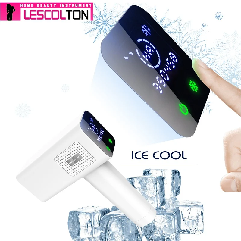 Lescolton, 4 в 1, Эпилятор icecool IPL, постоянное лазерное удаление волос с ЖК-дисплеем, лазерный триммер для бикини, фотоэпилятор