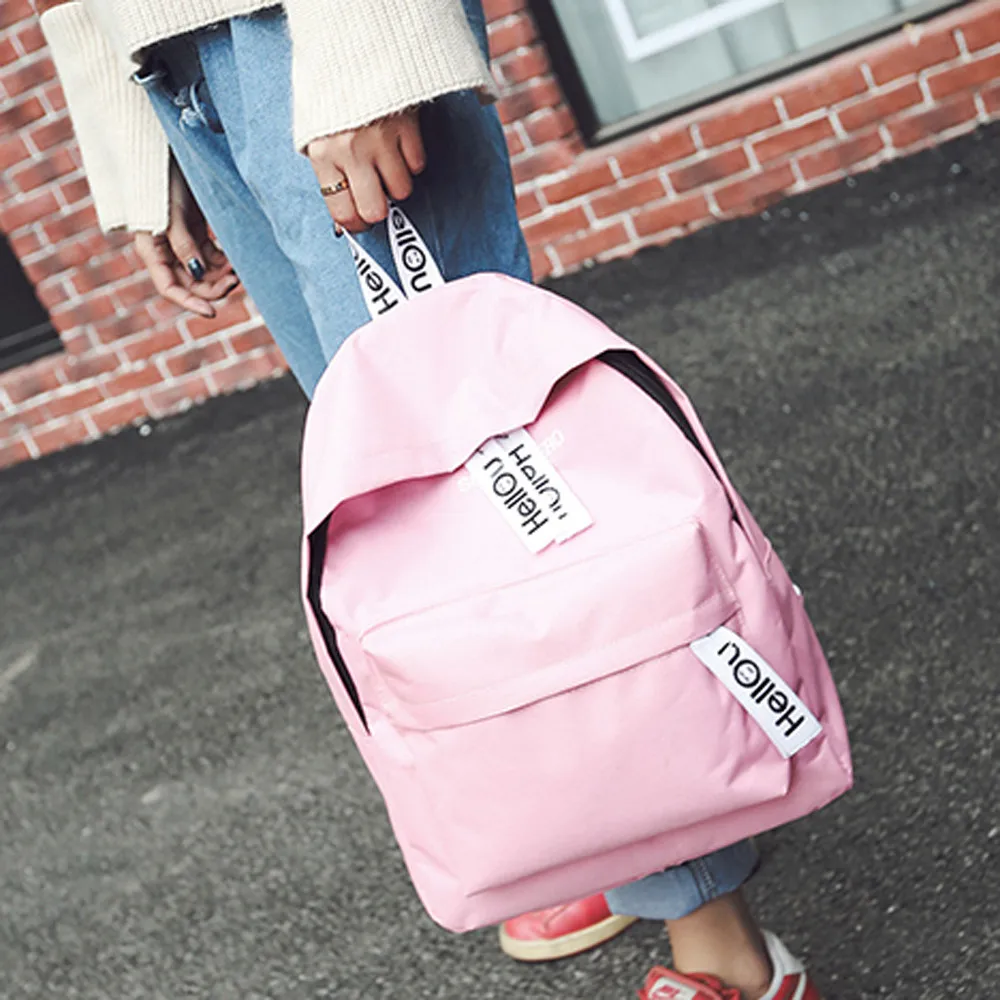 

2019 Unisex Backpack Shoulder Female Harajuku Letter School Travel Daypack Laptop Leisure Bag Schoolbags Rucksack Knapsack 827