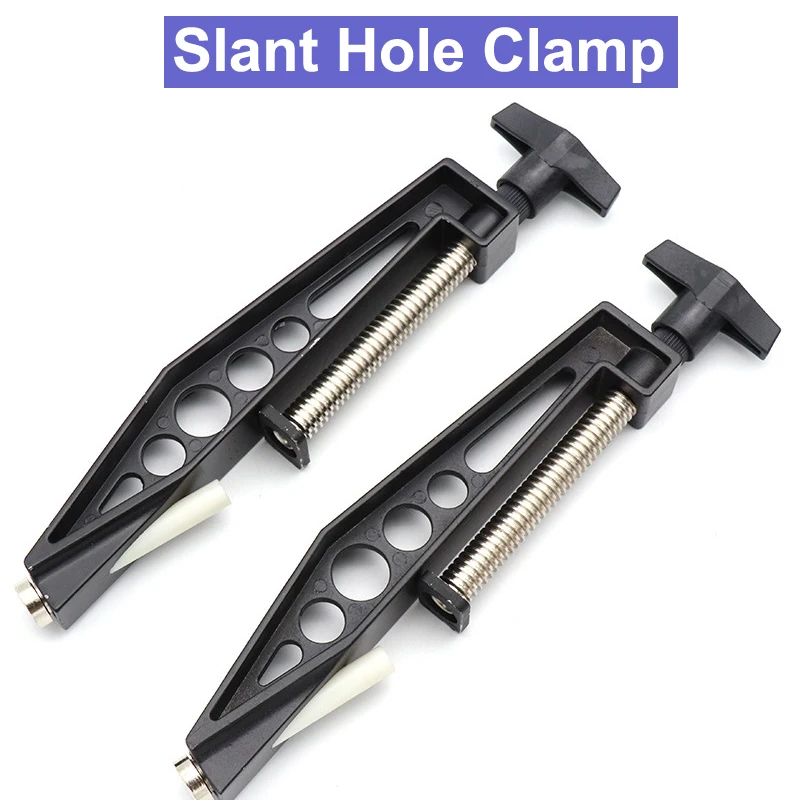 Woodworking Pocket Hole Joint Fixed Clamp Slant Hole Draw Clip Drilling Tool 