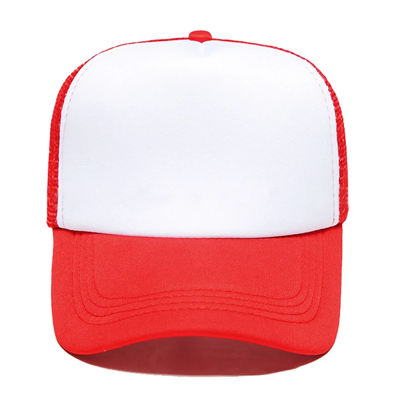 Летняя Высококачественная бейсболка с сеткой, бейсболка, шляпа водителя грузовика, шляпа для папы, с фабрики - Цвет: Красный