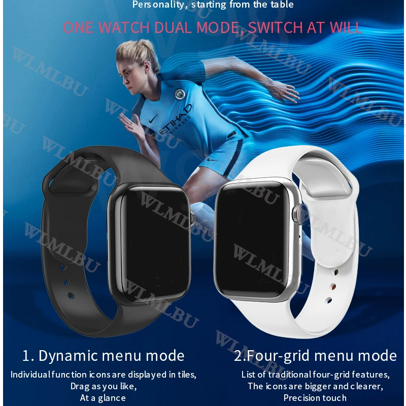 Bluetooth наручные Смарт часы с W98 температуры ЭКГ экраном сердцебиения умные IWO 10 lite