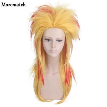 

Morematch Rengoku Kyoujuro Wig Kimetsu No Yaiba Demon Slayer Cosplay Synthetic Hair Rengoku Kyoujurou Cosplay Wigs + Wig Cap
