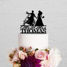 Топпер для торта невесты и жениха, топпер для свадебного торта мотоцикла, топпер для торта Mr и Mrs, топпер для торта заказной торт, индивидуальный Топпер для торта, Mo