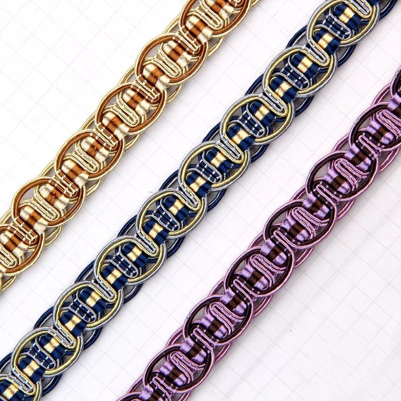 12Yards/lot 1.8cm Gold/Silver Trim Sewing Centipede Braided Lace Ribbon Home Party Decoration DIY Clothes Curve Accessories | Дом и сад
