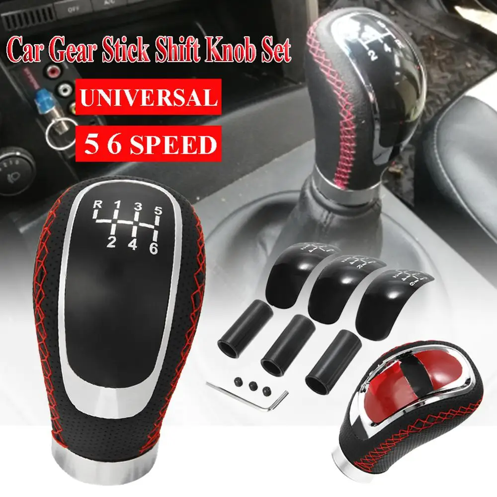 5 Speed & 6 Speed Universal ABS Car Gear Shift Knob Stick Head Shifter Hanldle Lever Gear Shift Handle 5 Speed