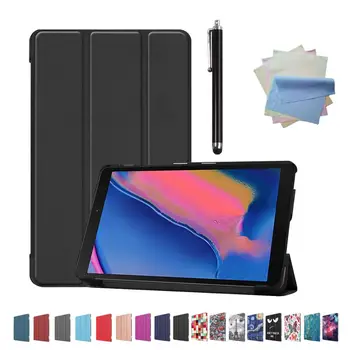 

Slim Magnetic Fold for Samsung Galaxy Tab A 8.0 2019 P205 P200 Tablet Adjustable Folding Stand Coverr+Cleaning cloth+Touch pen