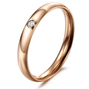 

Stainless steel rings for women luxury ladies rings for girl woman rose gold finger ring sets fashion crystal kpop accessories 0