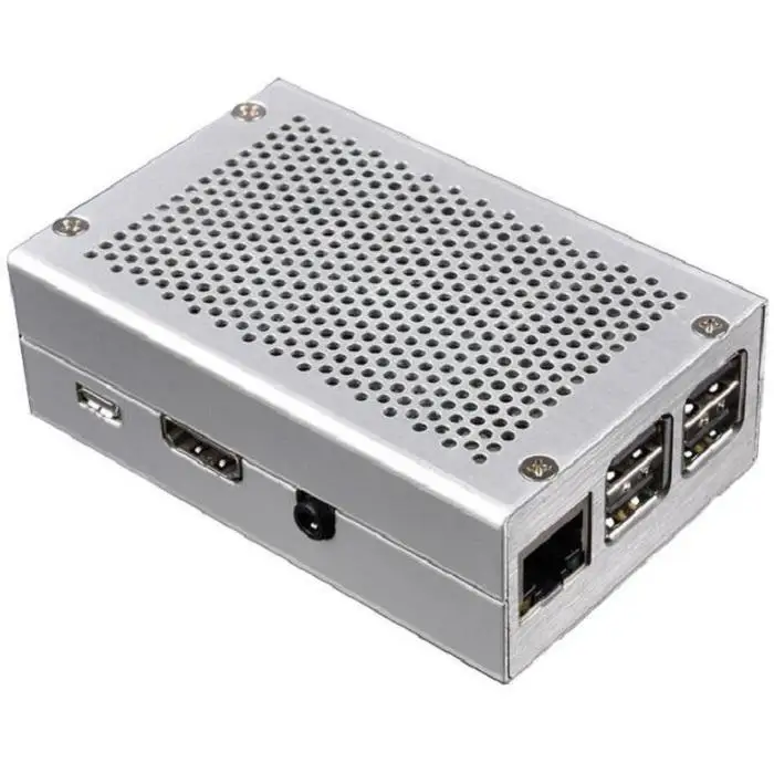 Raspberry Pi 3 алюминиевый чехол серебристый металлический чехол для RPI 3 Модель B совместим с Raspberry Pi 3 Model B