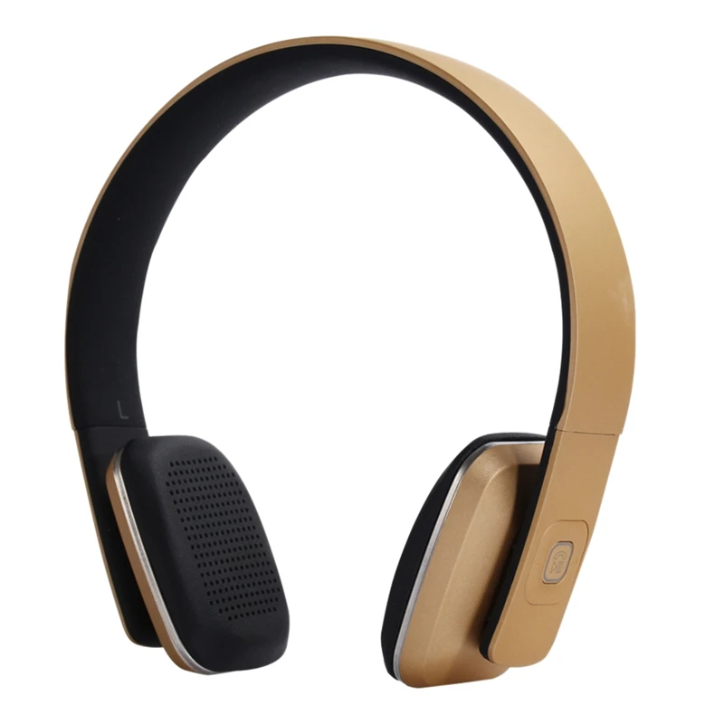 Aabb-bluetooth наушники беспроводные наушники HIFI 3D стерео Bluetooth гарнитура с микрофоном - Цвет: Gold