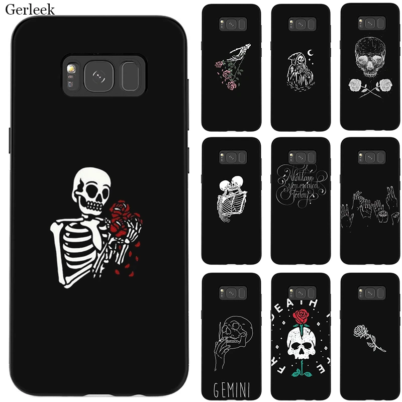

Case For Samsung A70 A60 A50 A40 A30 A20 A10 A10s A20s A30s A40s A50s A3 A5 A6 A7 A8 A9 Cover Black Skeleton A God Of Death