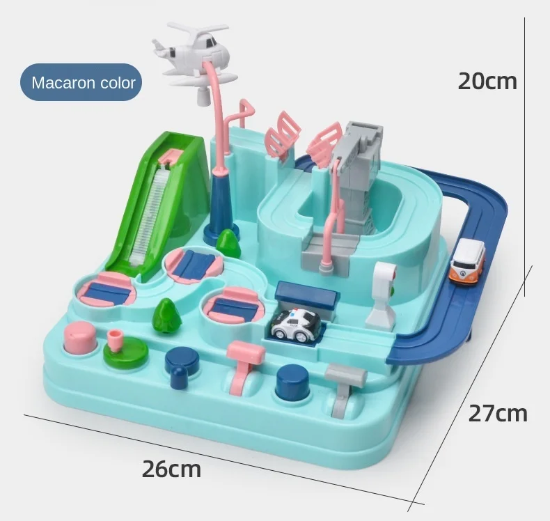 New Racing Rail Car Model Racing Educational Toys Children Track Car Adventure Game Brain Game Christmas Interactive Train Toy